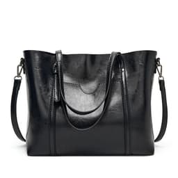 image-ANNMUU Tote Bag - Brown PU Leather Shoulder Bag
