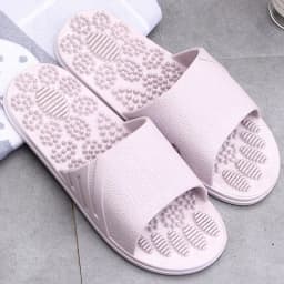 image-2021 Summer Candy Color Massage Home Slippers Bathroom Indoor Slippers Men and Women Plastic Couple Slippers