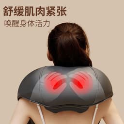 image-Shoulder and Neck Massager - Electric Heat Therapy 6 Heads