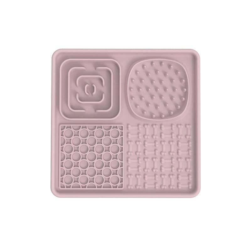 image-Pet Licking Mat - Blue Silica Gel Slow Feed Placemat, Gift (60 characters)