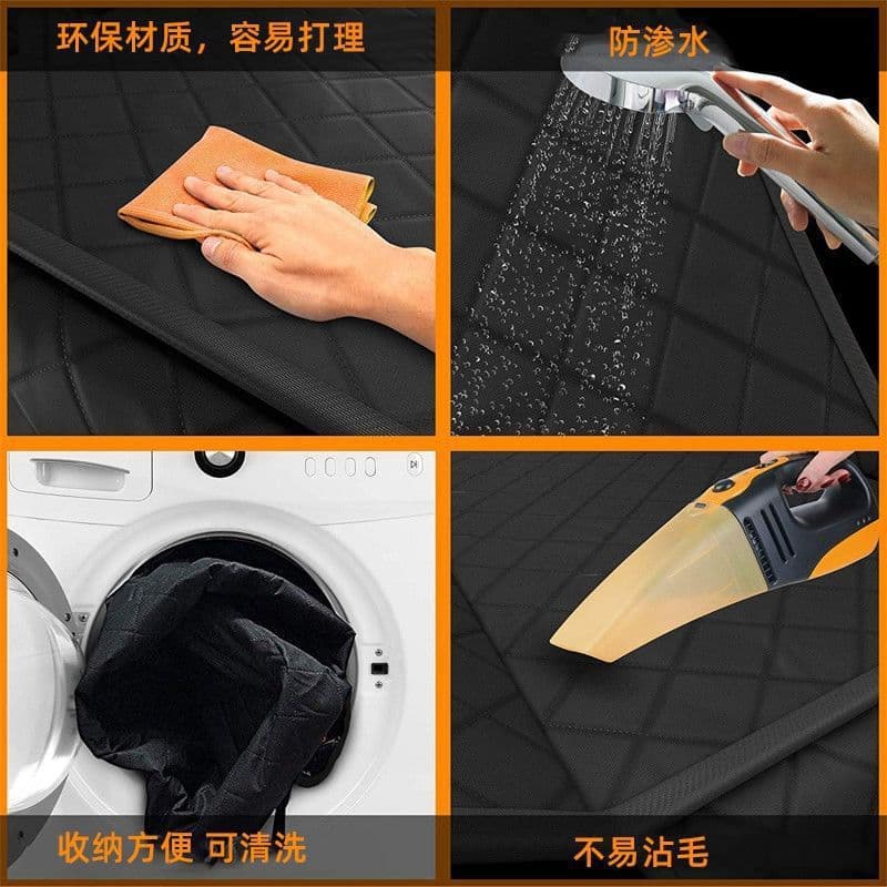 image-Xin Card Pet Car Seat Mat - Orange Waterproof Dog