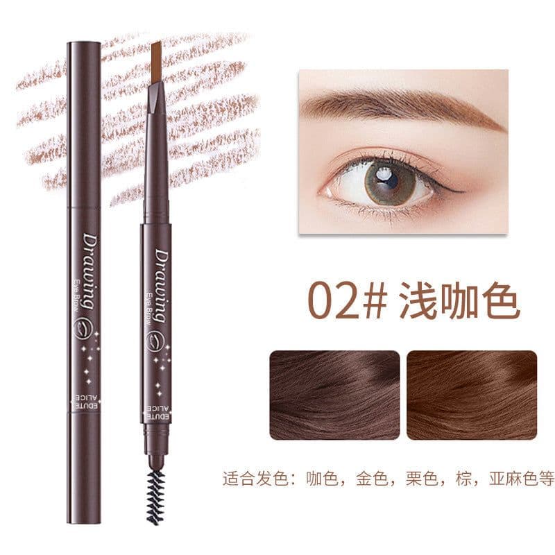 image-Cross-border hot selling four-head forked liquid eyebrow pencil Korean version four-claw waterproof and anti-Han long-lasting not easy to smudge lazy eyebrow pencil