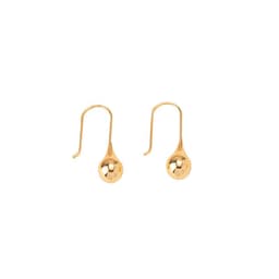 image-European & American Water Drop Earrings - Golden Metallic Hook Jewelry