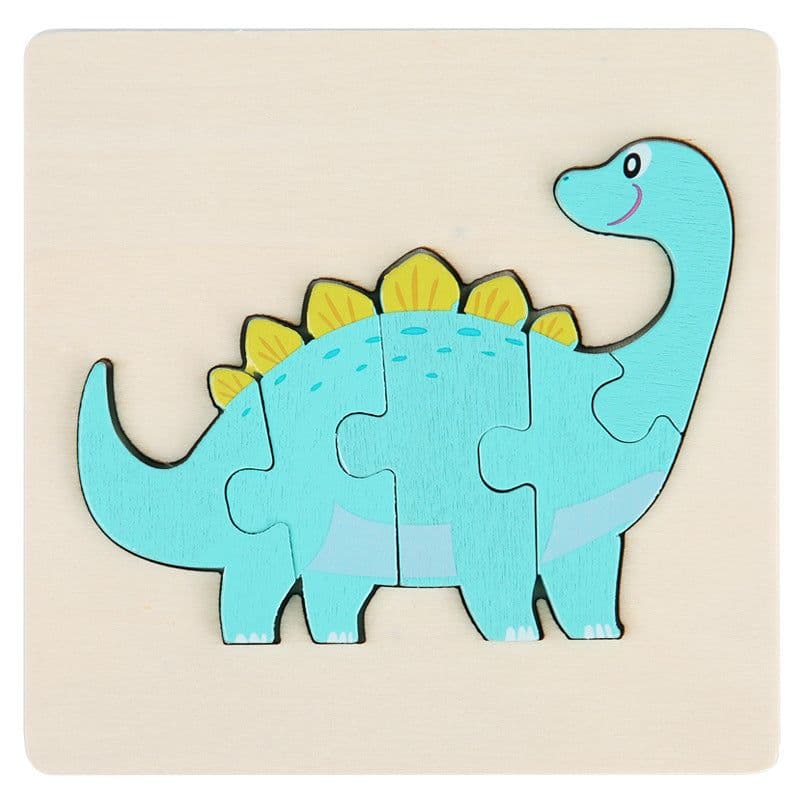 image-Wooden Geometric Puzzle Blocks - Ages 1-3