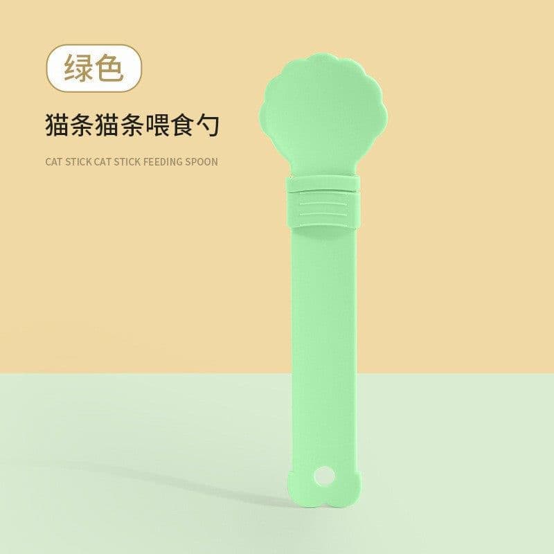image-Cat Feeder Spoon - Plastic Squeeze Feeding Spoon