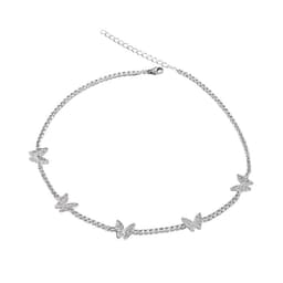 image-Butterfly Choker Necklace - Clavicle Chain