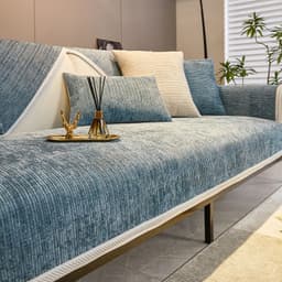 image-Hongyuan Fashion Chenille Sofa Cushion, Green, Universal Cover