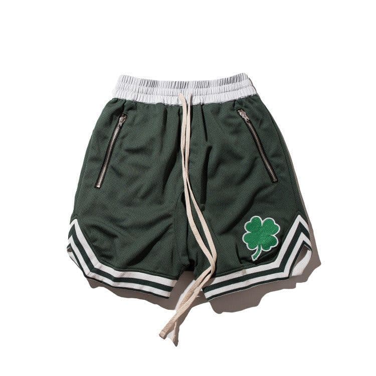 image-LIVE GREAT Men's Hip-Hop Shorts - FOG Large Green 4XL Casual Basketball Pants