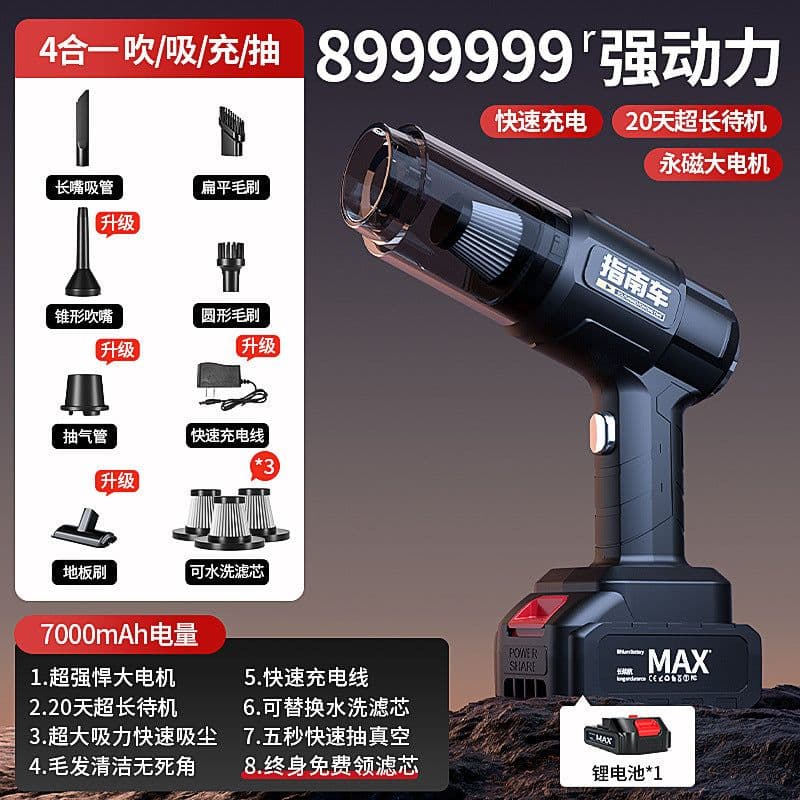 image-Cordless Portable Vacuum Cleaner - 36dB Quiet
