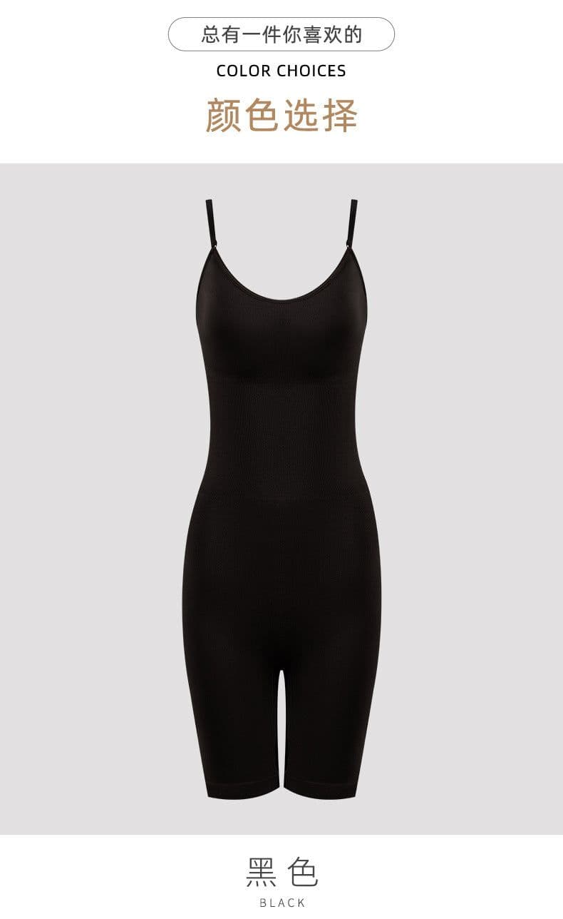 image-Women's Bodysuit Shapewear - Black Nylon S