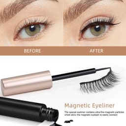 image-Magnetic False Eyelashes 5 Pairs 8-15mm Thick