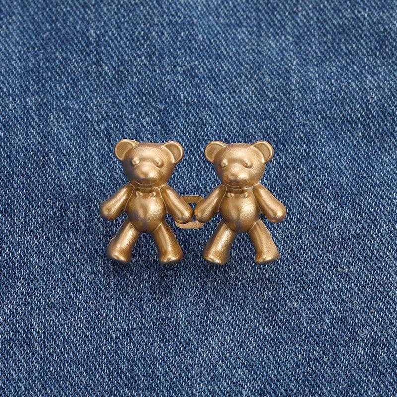 image-Bear Waist Buckle - Yellow Metal No-Hole