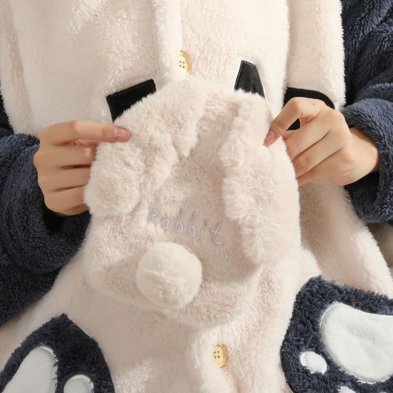 image-Purple Plush Hot Water Bottle 500ML - Removable Cover