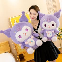 image-Kulomi Lolita Princess Plush Toy Doll - PP Cotton Fill, Mesh Bag