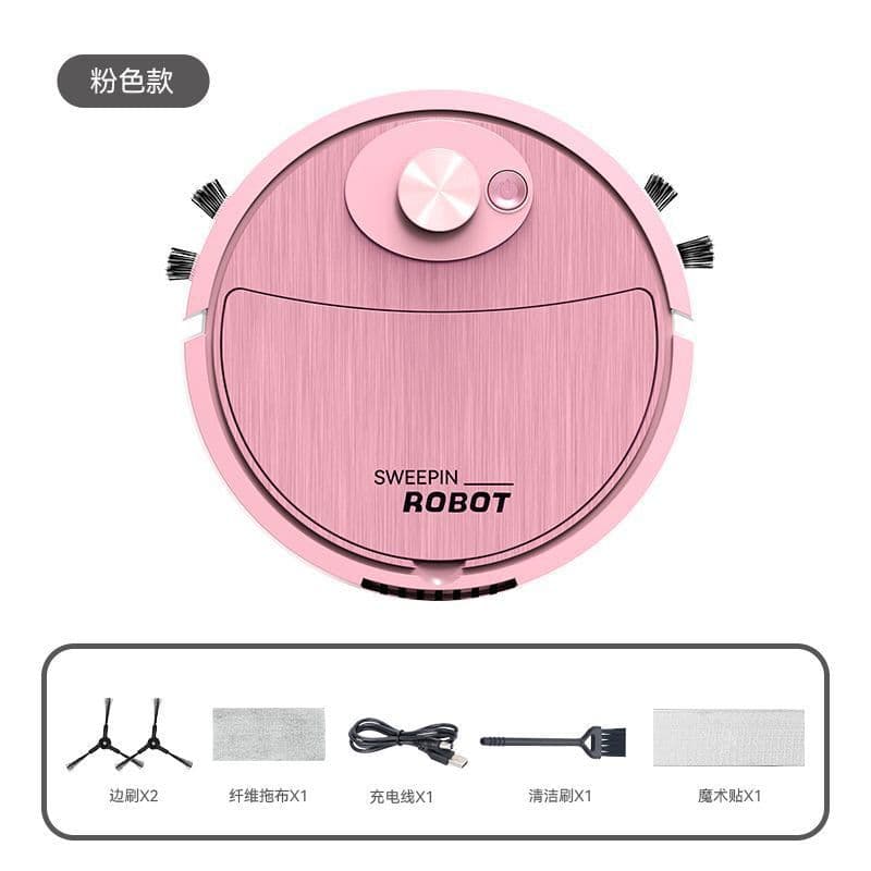image-Zhenhui Play Robot Vacuum 3-in-1 Pink