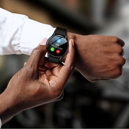 image-Shi Yi T2pro Smartwatch - Pink, Round, Bluetooth, Heart Rate, Pedometer