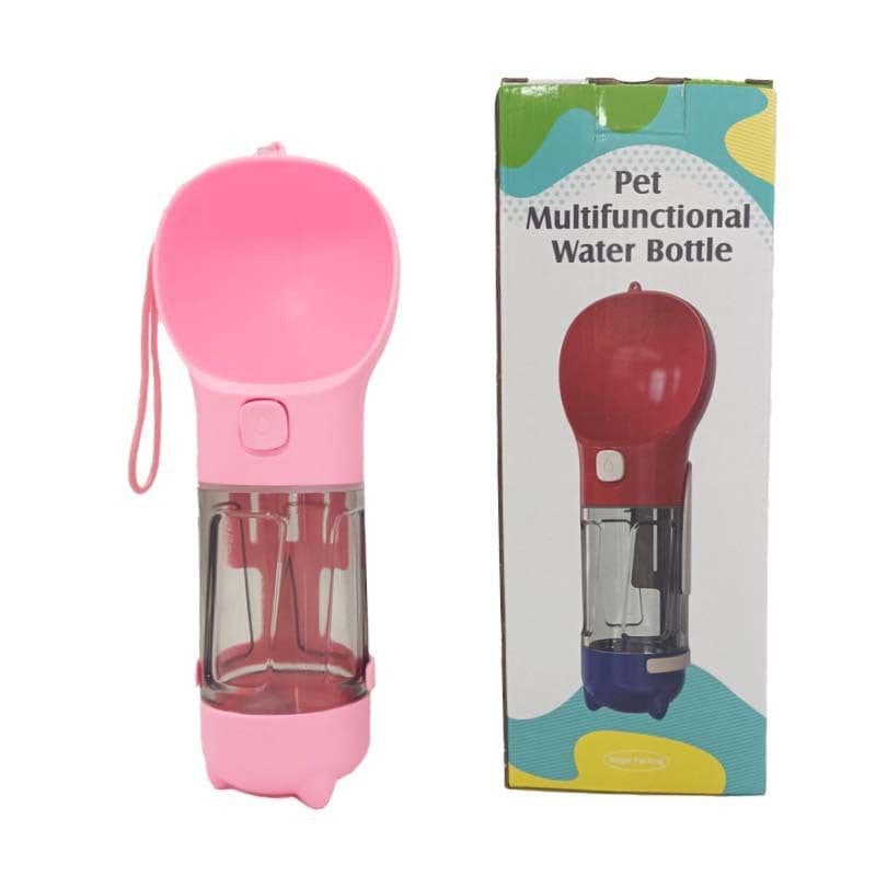 image-Jia Meng 300ml Pink Pet Water Cup - Outdoor Travel Kettle