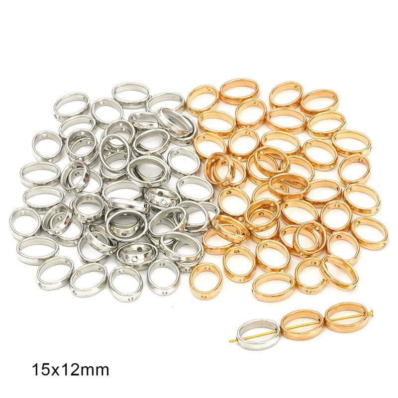 image-DIY Plastic Resin Heart Shape Beads - 25pcs Gold/White/K Set