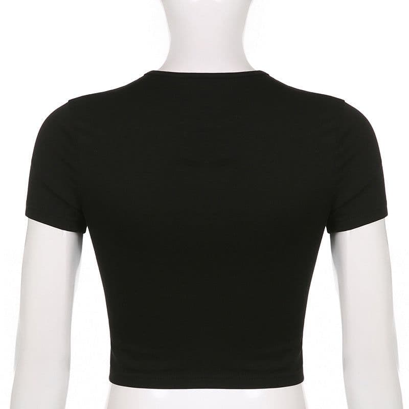 image-Spice Girls Print T-Shirt Black - Slim Fit Short Sleeve