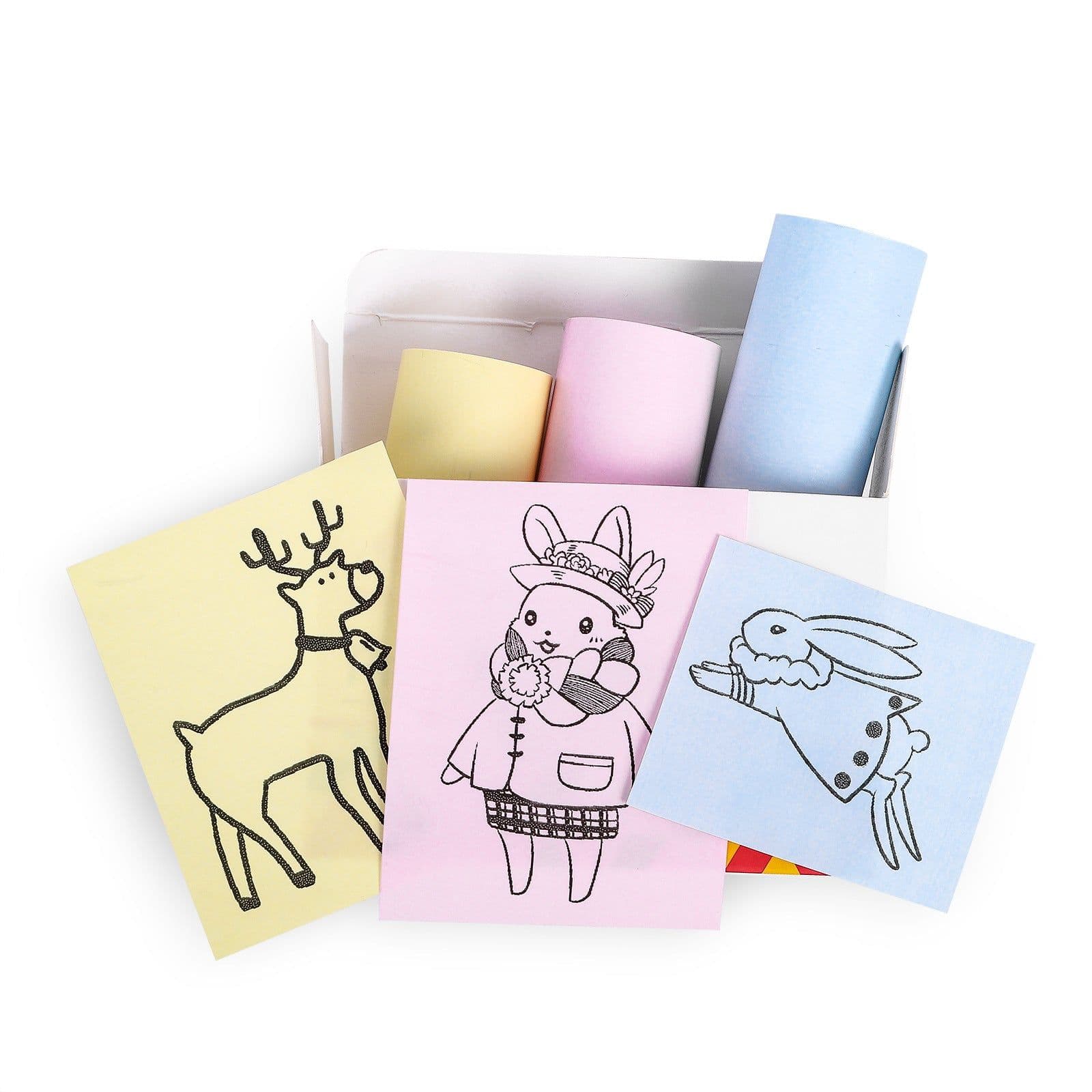 image-Phomemo 50mm Thermal Paper Stickers - 3 Rolls
