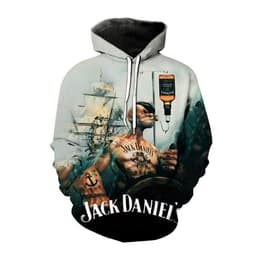 image-2022 Cross-border 3D Fashion Printing Hooded Casual Loose Round Neck Sweater 3D Trendy Casual Sweater