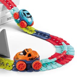 image-Soft rubber track roller coaster gravity-free track car cross-border e-commerce electric variety diy small train children's toys