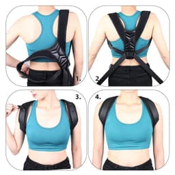 image-Border Traveler Adjustable Breathable Posture Correction Belt Back Brace