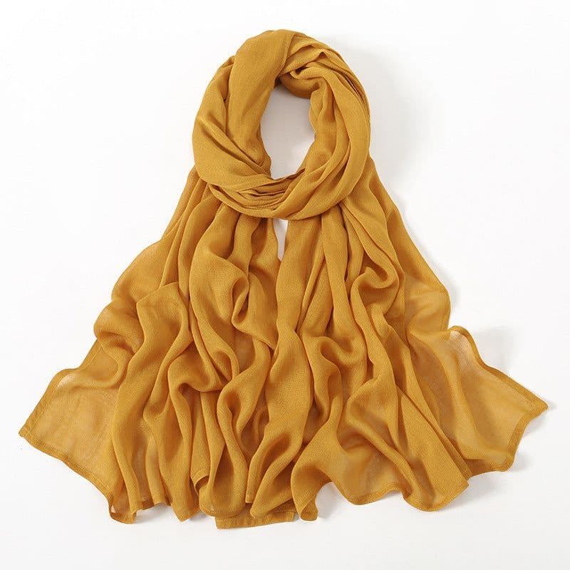 image-Modal Rayon Scarf - Military Green 190cm Lightweight