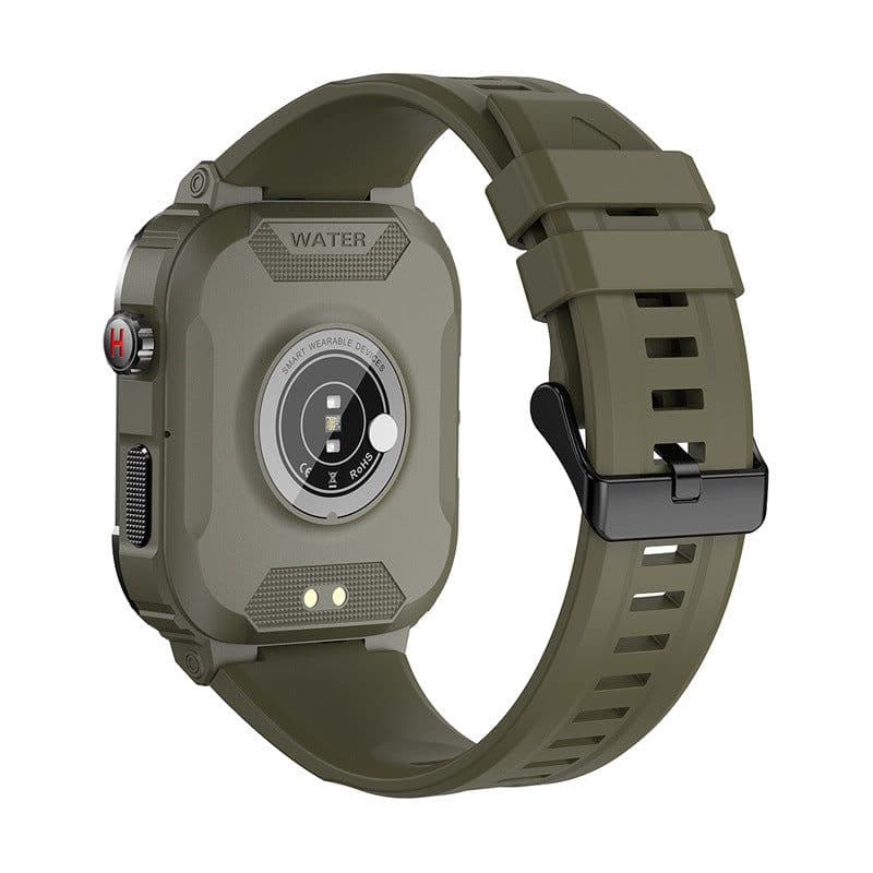 image-Smart MK66 Watch - ArmyGreen 1.85" HD Screen Bluetooth Outdoor Multifunction