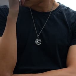 image-Medusa Snake Pendant Necklace - Copper Unisex Hip Hop