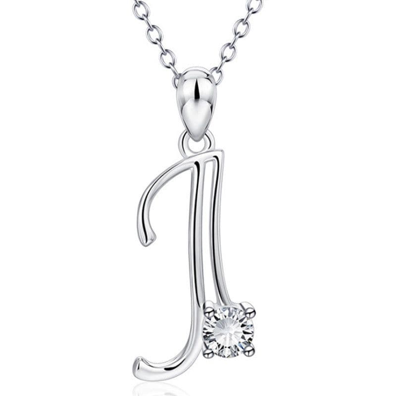 image-Baoshina Alphabet Diamond Pendant Necklace 26 Letters Jewelry Crossborder Supply