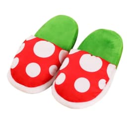 image-Cross-border mario slippers Mario game surrounding cannibal slippers warm home cute cotton shoes