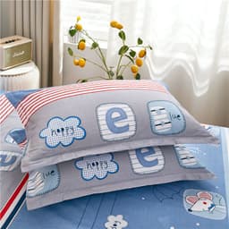image-Spot Cotton Pillowcase - Cartoon Print Skin-Friendly