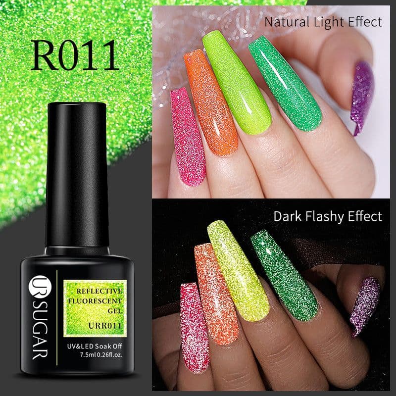 image-Fluorescent Reflective Manicure Gel - UR 2022 Phototherapy Jelly 7.5ml