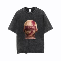 image-Men's Retro Washed Short-Sleeved T-Shirt - Pure Cotton Trendy High-End Spring Top