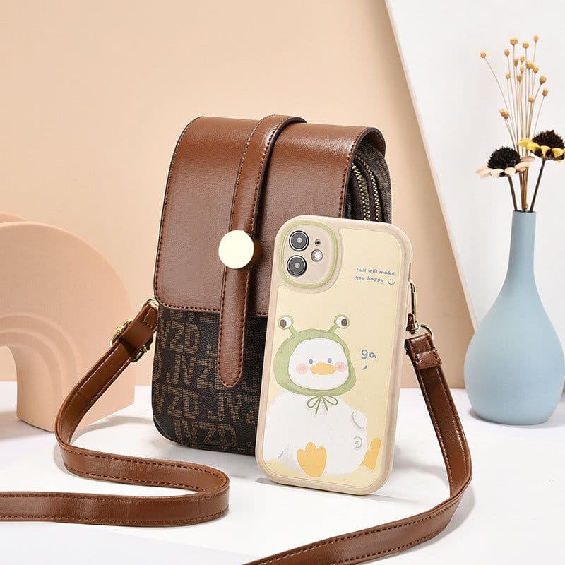 image-JVZD 2023 Summer Crossbody Phone Bag - Soft PU Shoulder