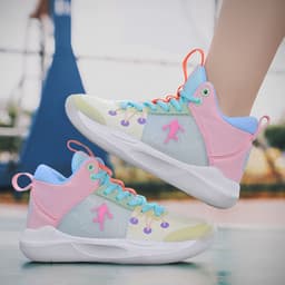 image-Boys' Breathable High-Top Basketball Shoes - Baolan Mesh (65 characters)