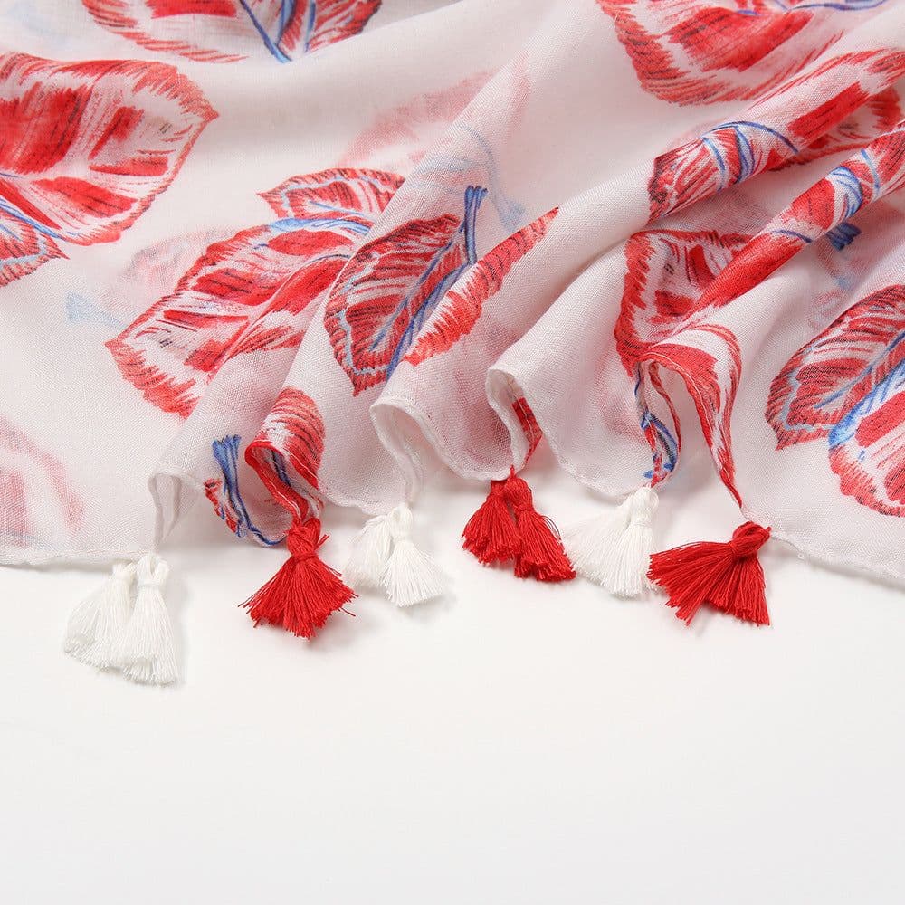 image-Japanese/Korean Butterfly Print Sun Protection Scarf, Beach Towel, 180x90cm