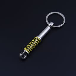 image-Creative Metal Car Key Chain - Turbo Gear Design