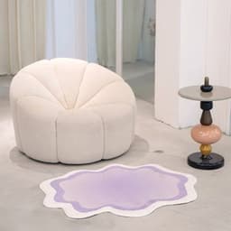 image-In stock Gradient deformed imitation cashmere living room carpet home bedroom full splicing carpet cat internet celebrity cushion
