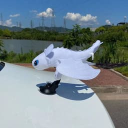 image-Toothless car roof plush toy suction cup