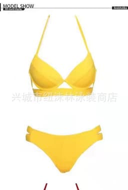 image-Bikini Backless Triangle - Orange XL