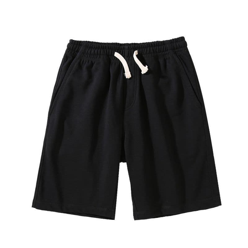 image-Heavyweight Cotton Shorts - Green 3XL Loose Casual Japanese Design