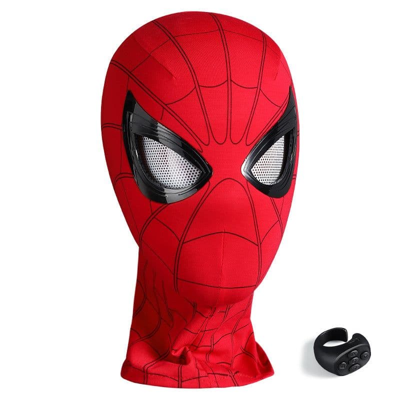 image-Spider-Man Hood - Movable Eyes - Red