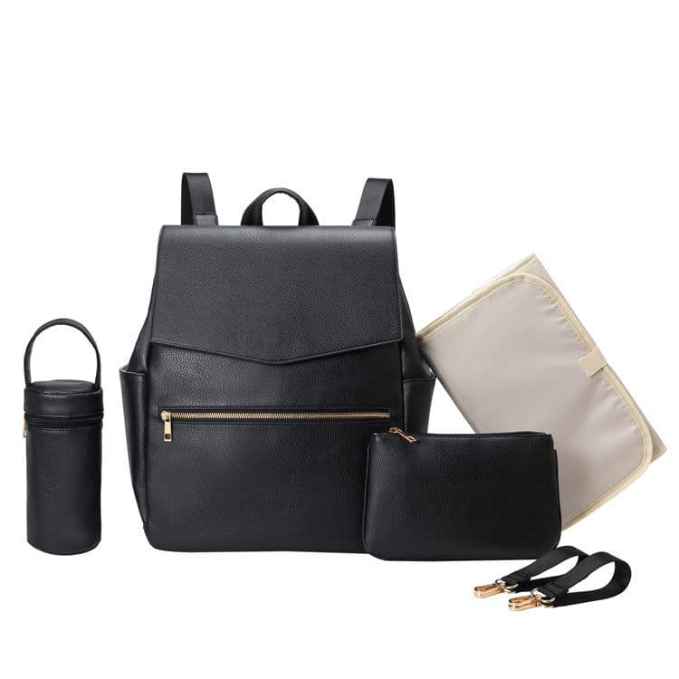 image-Factory Direct PU Mother & Baby Backpack - Waterproof & Multifunctional