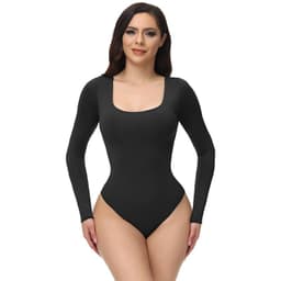 image-Seamless Shapewear Bodysuit - Nude Nylon One-Piece