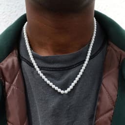 image-Cross-border Hot Sale Long Imitation Pearl Necklace Unisex Light Luxury Temperament Versatile Simple Necklace Jewelry Wholesale