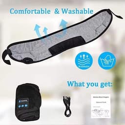 image-Cross-border 3D Bluetooth eye mask headset smart wireless music call earmuffs breathable sleep artifact shading eye mask
