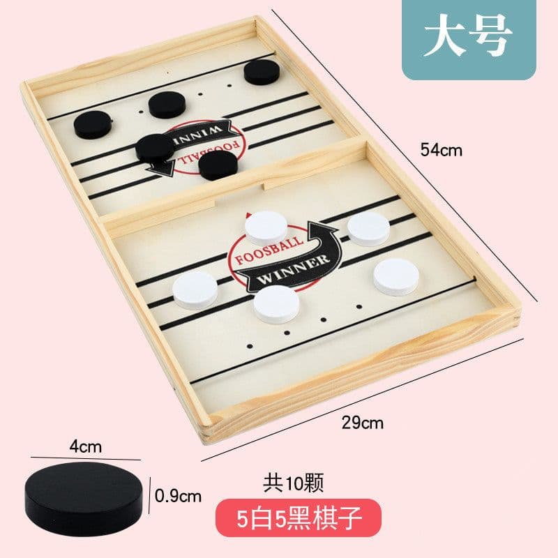 image-Wooden Bouncing Chess Bumping Balls Set for Teens - 2-in-1 Game