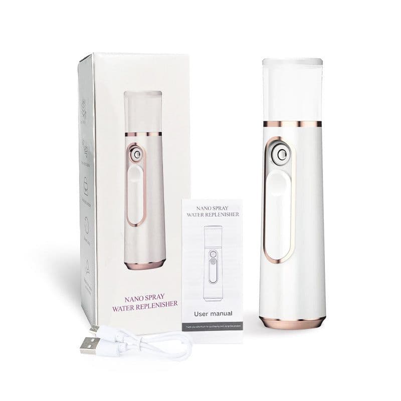 image-Handheld Cold Spray Facial Humidifier USB Rechargeable